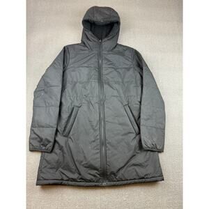 The North Face Women's Size Medium Black Fleece Hooded Puffer Jacket Reversable